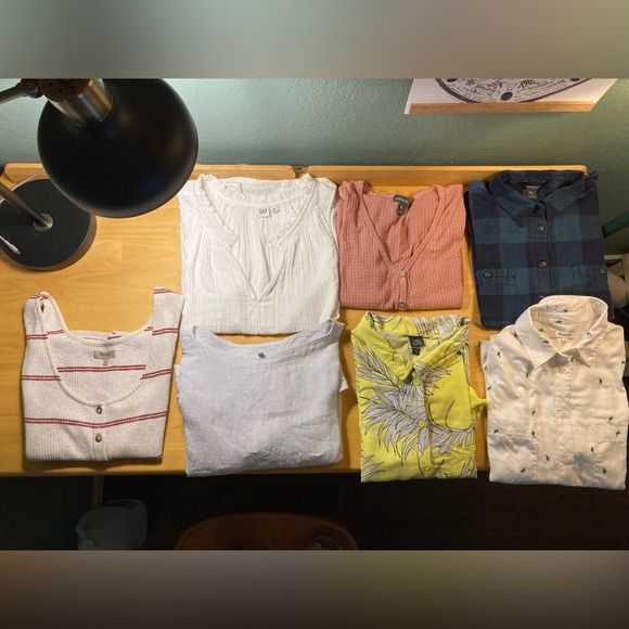 BIN of BUTTON-DOWNS!! Sizes: small med large - Madewell / Eddie Bauer / Gap - Picture 3 of 14